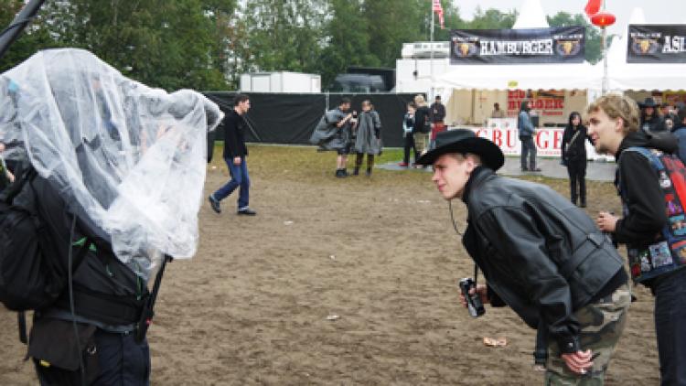 Der Kult-DJ heute in seinem „Tanz Tempel“ in Hassee; Foto: Wibke Freund